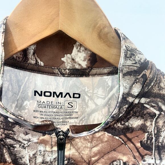 Nomad Performance Realtree Camo Pullover Long Sleeve Shirt Hunting Men Sz Small - Picture 3 of 7